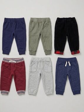 Carters 12M bundle Kids Cozy Jogger Pants - Multi Color Pack